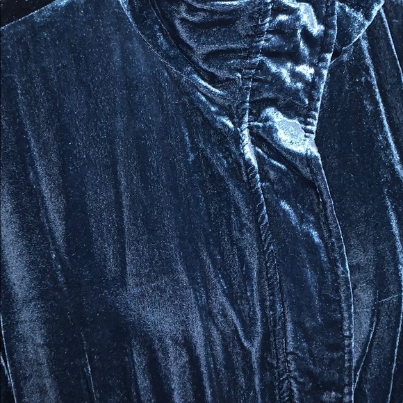 TORRID blue velvet anorak jacket, NWT - Picture 6 of 6